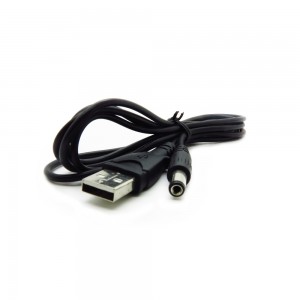 USB Cable Type A to 5.5mm Barrel Jack Adapter